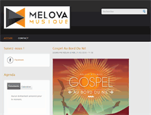 Tablet Screenshot of melovamusique.com